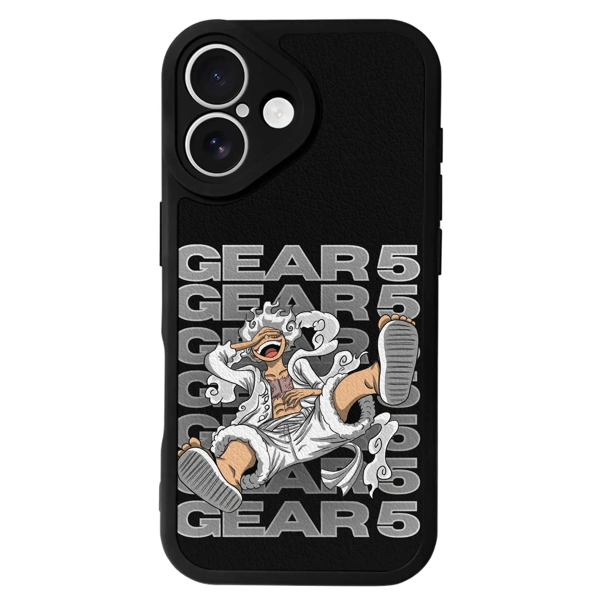 ワンピース グッズ モンキー・D・ルフィ - IPhone 16シリーズ対応 ・ シリコンスマホケース ・ レザー調 ・ 高精度フィット ・ 耐衝撃 ・ ワイヤレス充電対応 ・ 精密カット